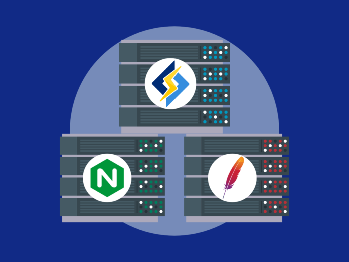 Image of server comparison for LiteSpeed vs Apache vs NGINX