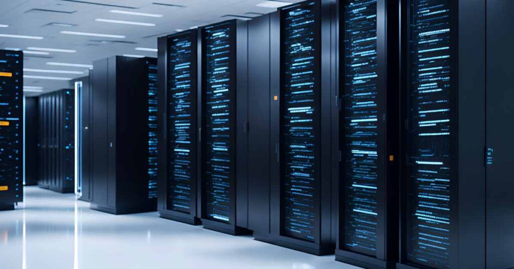 Large room filled with servers