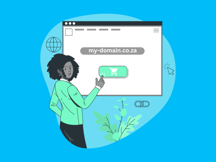 Image of woman registering a domain on MCloud9