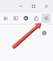 In Firefox - open the menu in the top-right corner