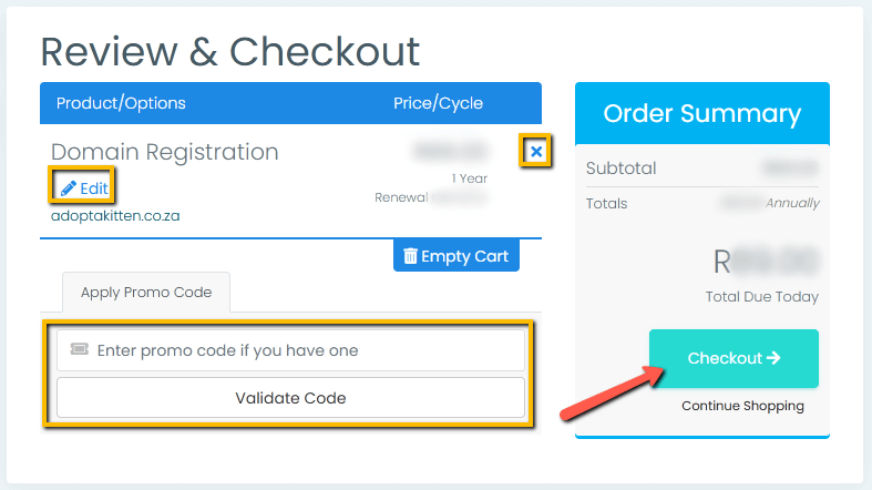 Step 5 - Review your order